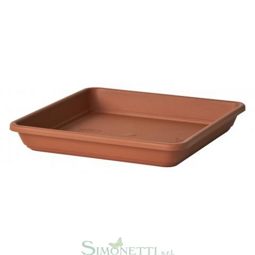 S/VASO KREA QUADRO CM.35 TERRACOTTA