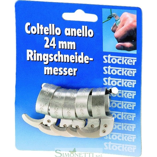 SET COLTELLO AD ANELLO Ø 24 mm, 5 pz.