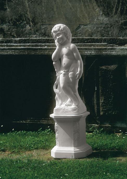 STATUA PUTTO TOSCANO BIANCO