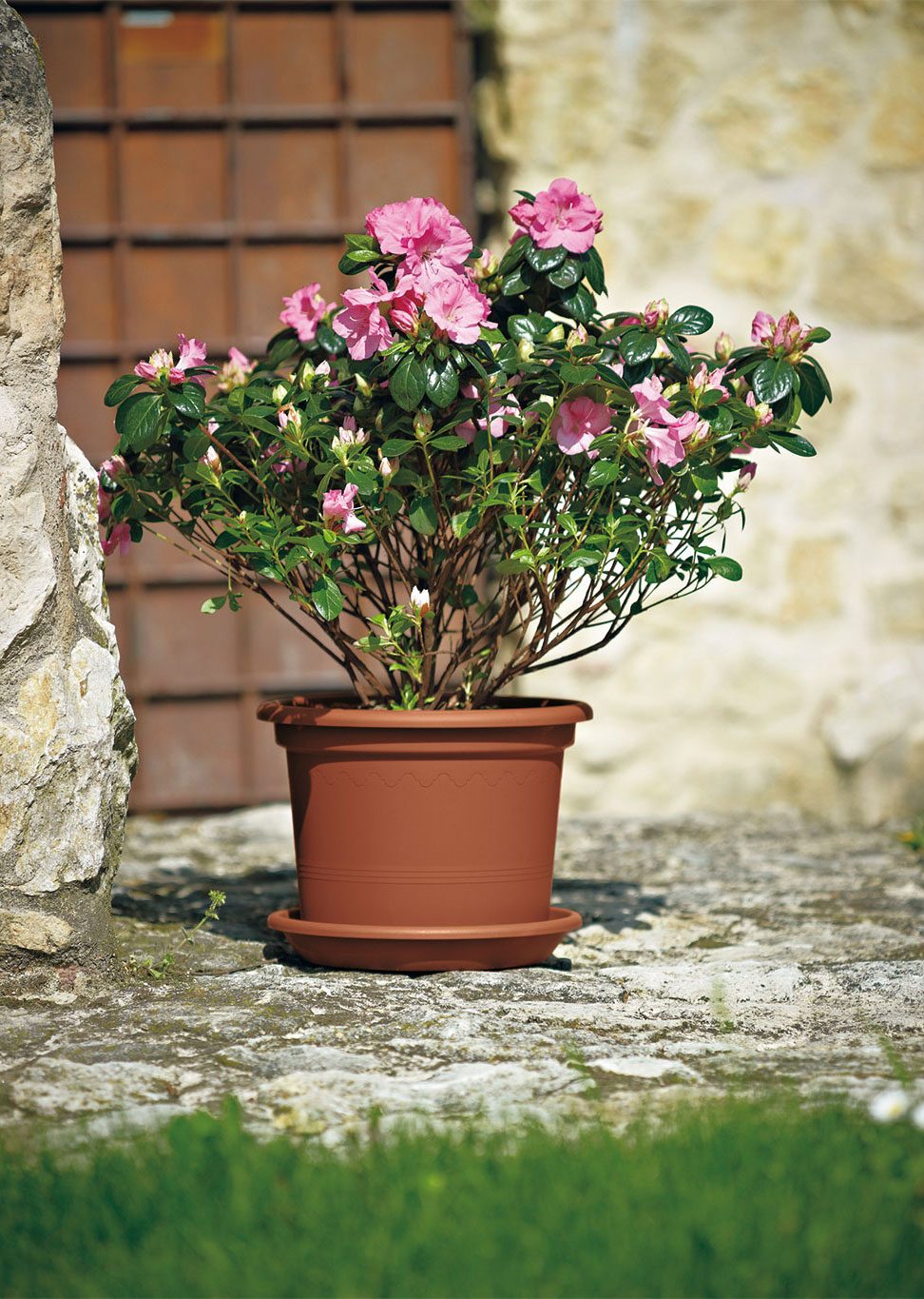 VASO GEO CM.13 TERRACOTTA