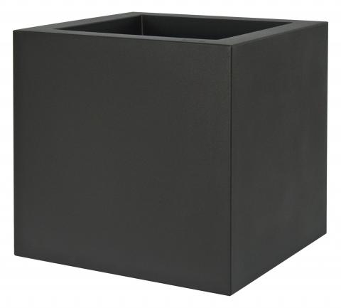 VASO KUBE CM.40 CON RUOTE NERO PERLA