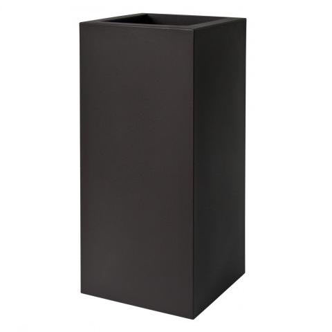 VASO KUBE HIGH CM.40 CON RUOTE NERO PERL