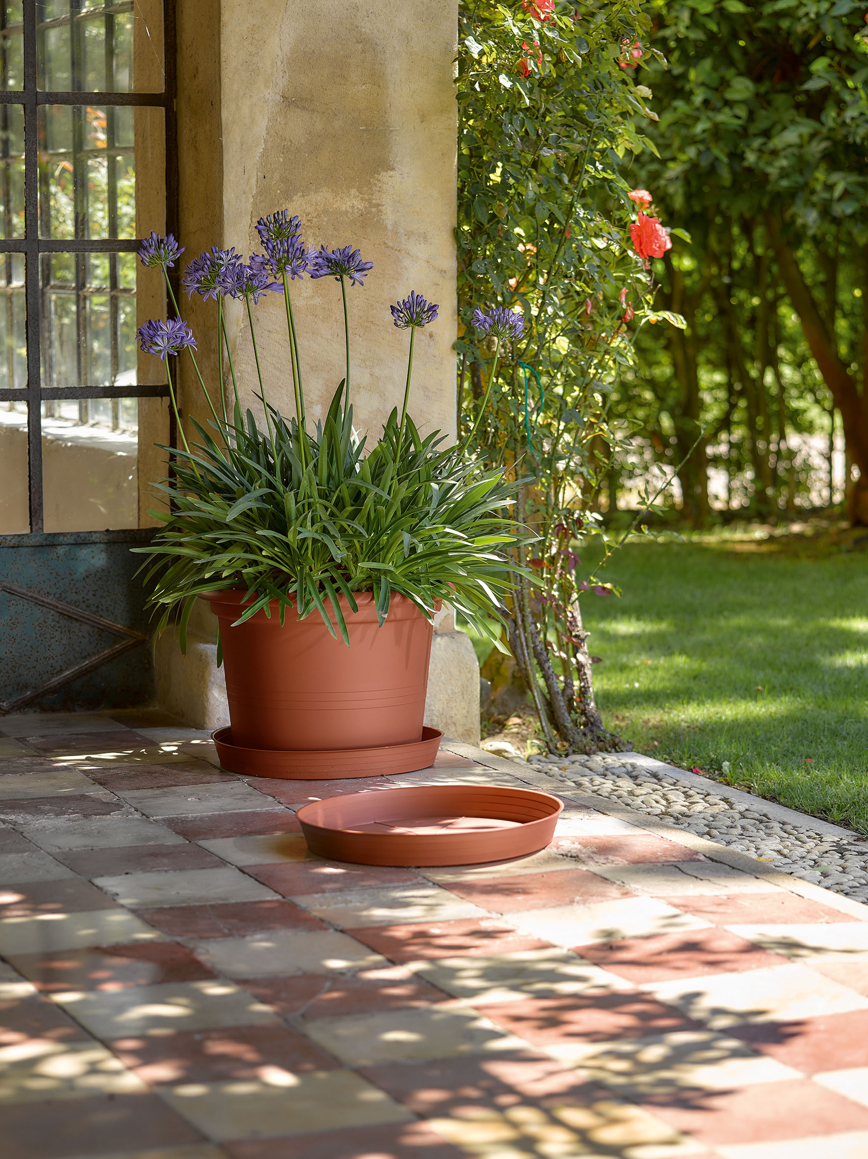 E3P3aWerTyGd2801 - S/VASO SABBIATO CM. 28 TERRACOTTA