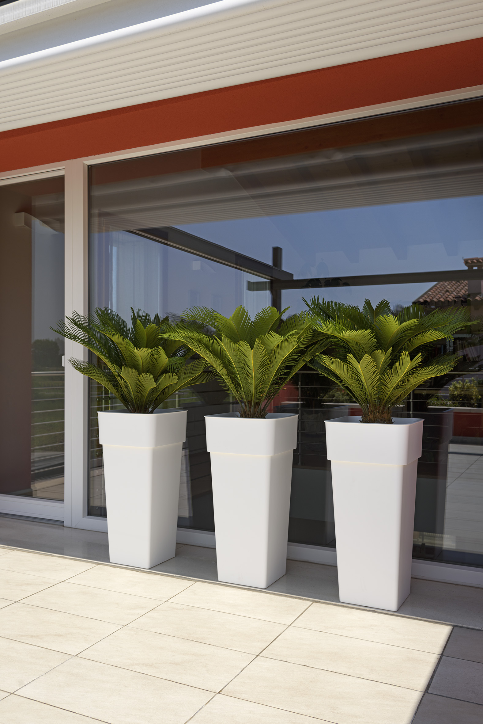 VASO DUO QUADRO CM.37 CON CONTAINER BIAN