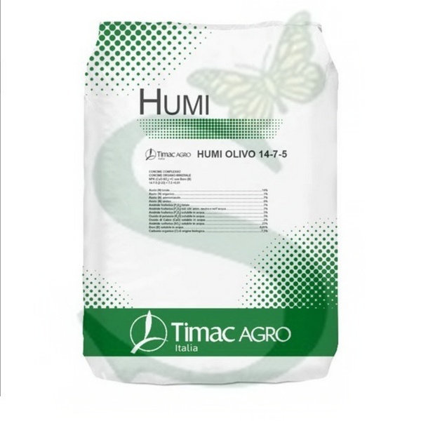 TIM2HUM10025 - HUMI OLIVO 14-7-5 x 25 Kg.