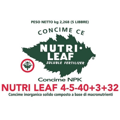 NUTRI LEAF 4-5-40 x 5 lbs.