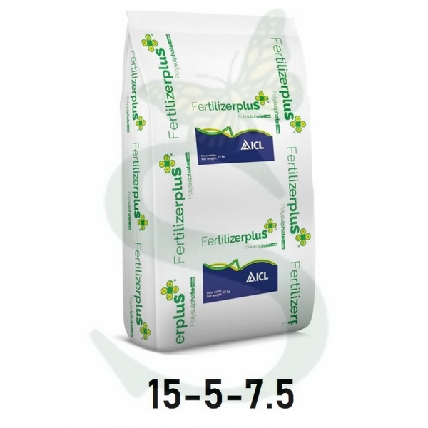 NPK PLUS 15-5-7,5 x 25 kg.