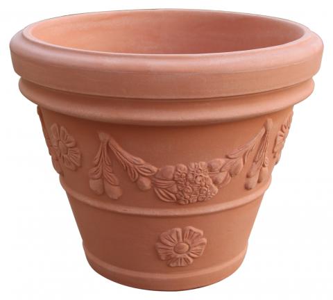 VASO FESTONATO CM.45 TERRACOTTA