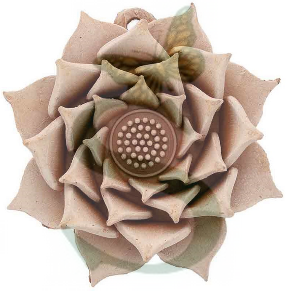 FIORE PETALI ROSA cm.15