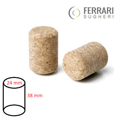 TAPPO AGGLOMERATO 24x38 100 pz.