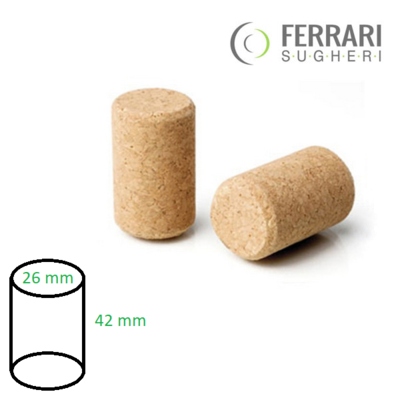 TAPPO MICROAGGLOMERATO 26x42 100 pz.