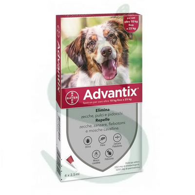 ELAEPAD800004 - ADVANTIX 10-25 kg. 4 pz.